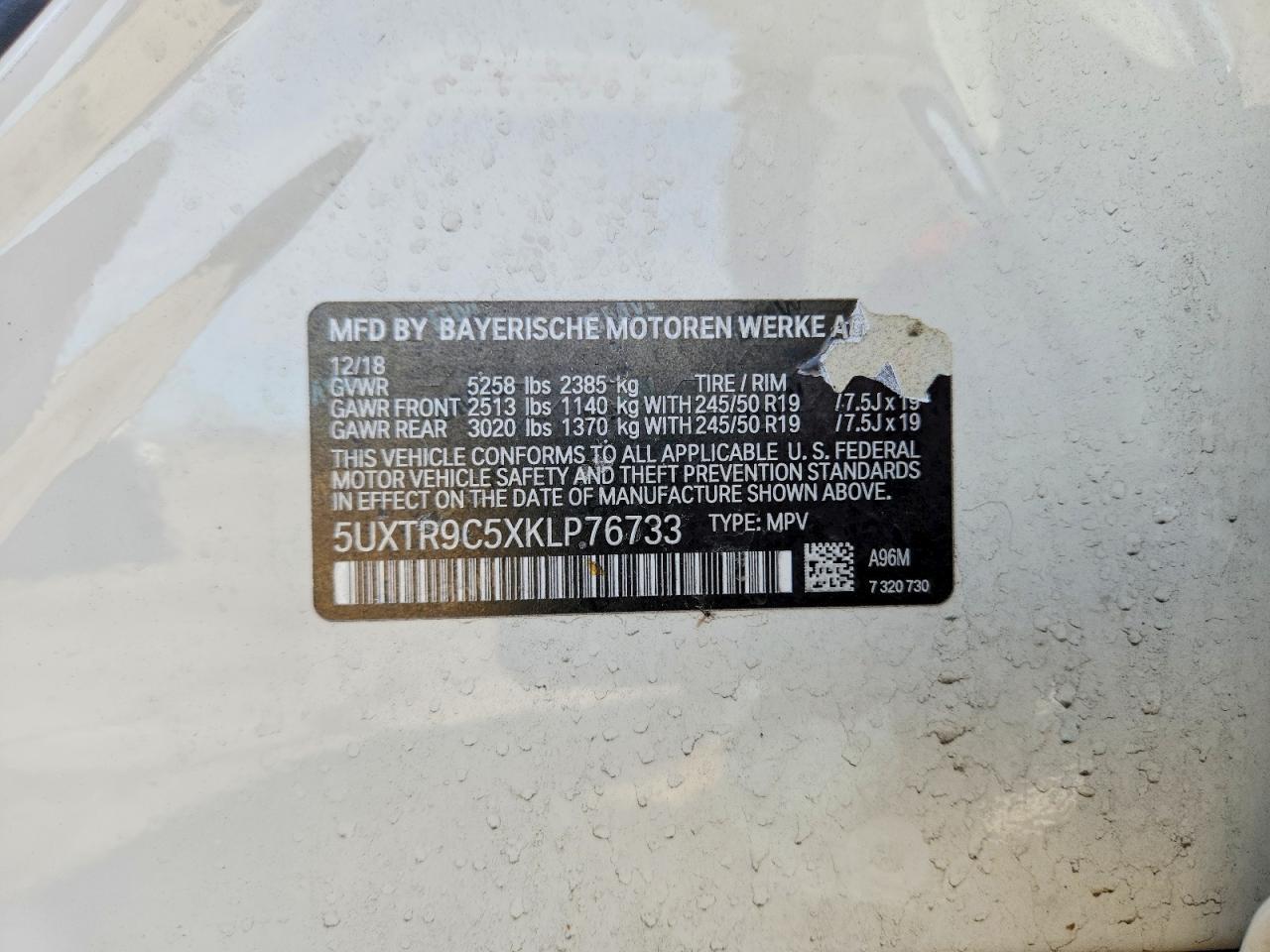 2019 BMW X3 xDrive30I - zdjęcie 13