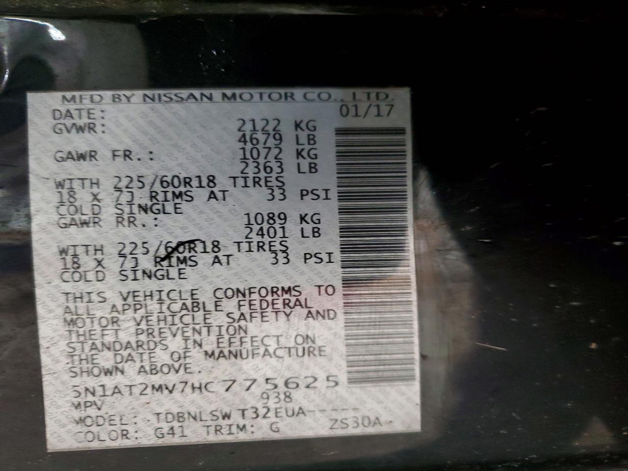 2017 Nissan Rogue Sl - zdjęcie 14