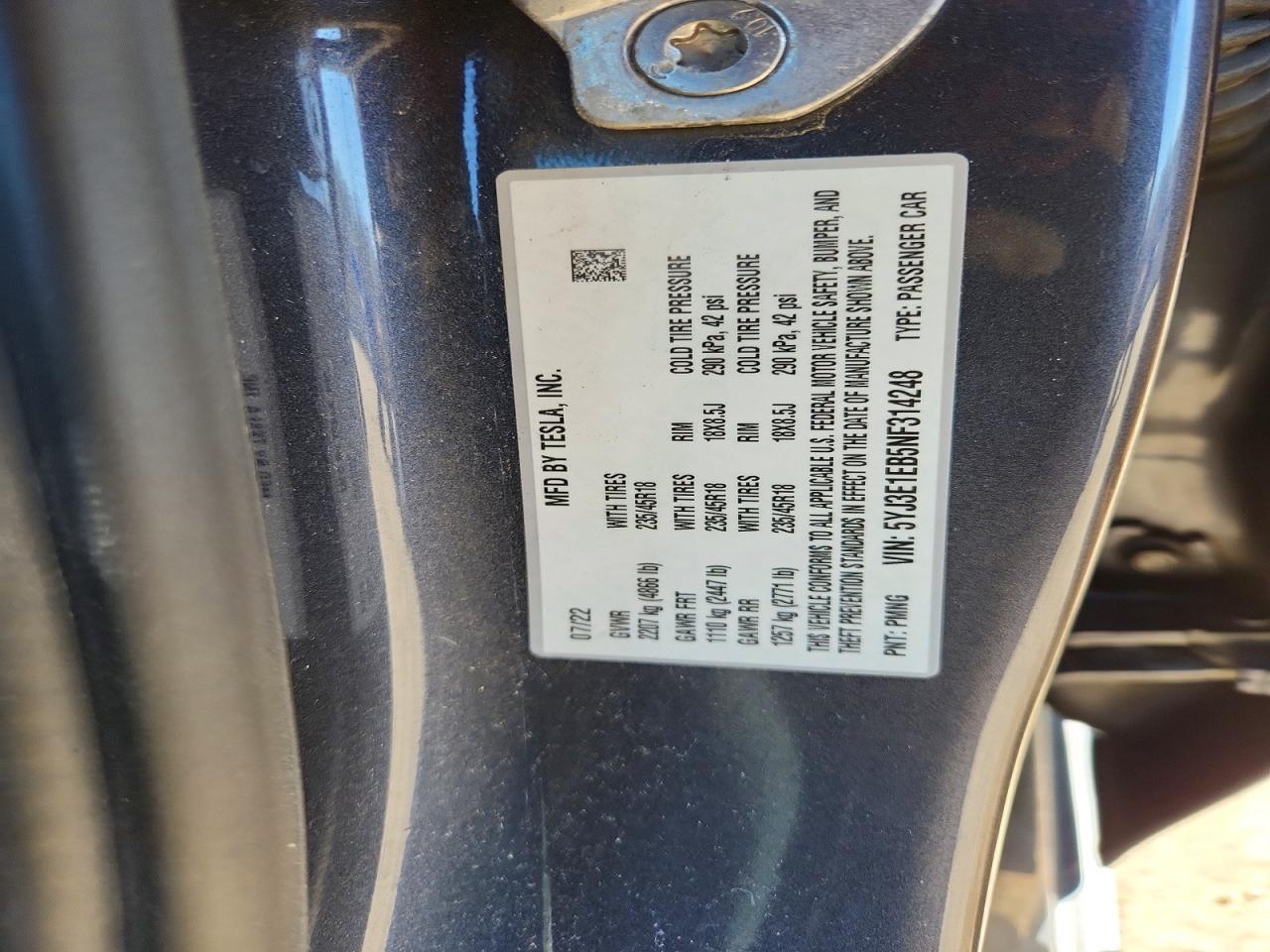2022 Tesla Model 3 - zdjęcie 12