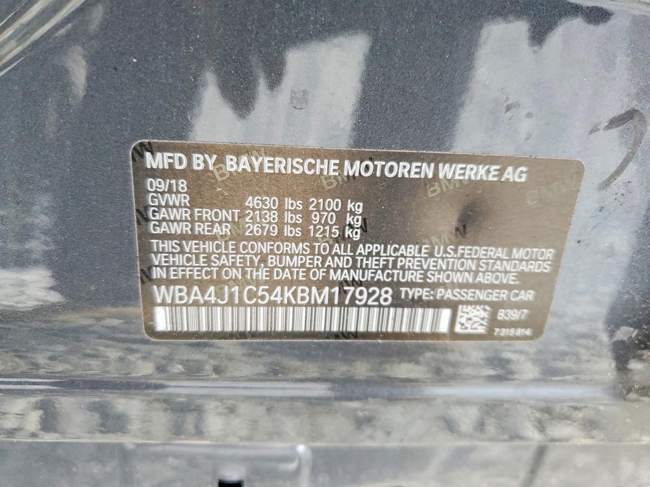 2019 BMW 430I Gran Coupe - zdjęcie 12