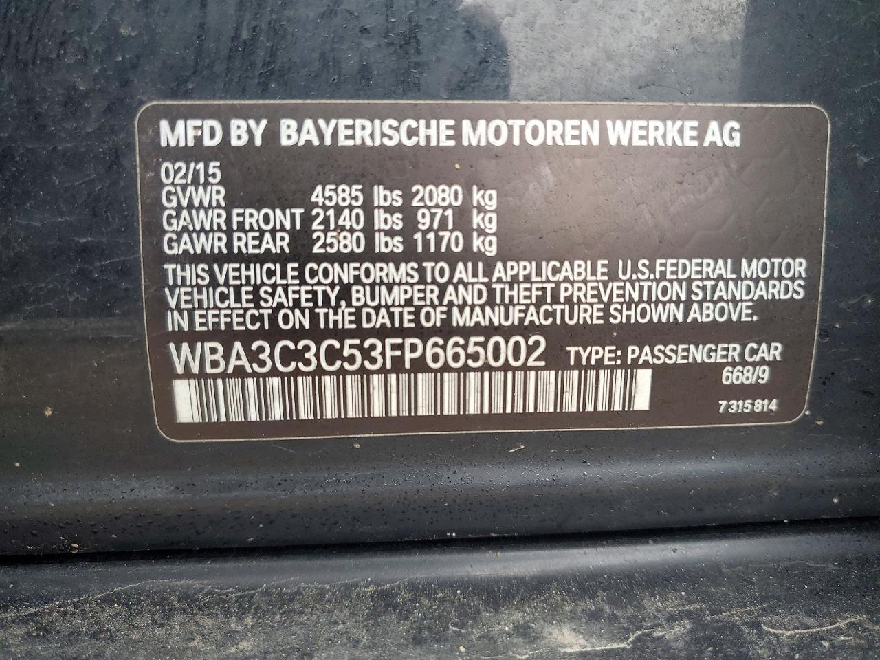 2015 BMW 320 I xDrive - zdjęcie 12
