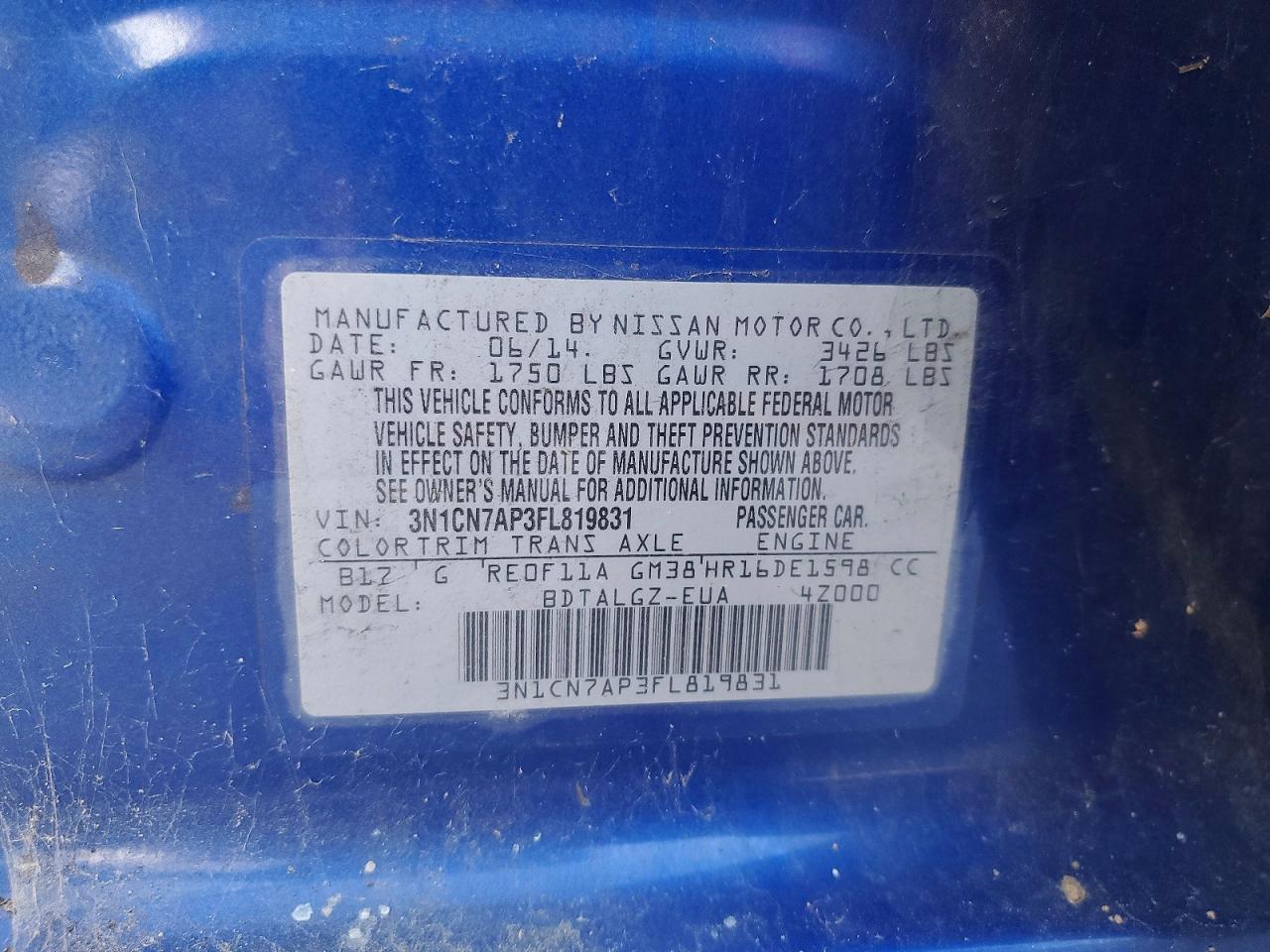 2015 Nissan Versa 1.6 Sl - zdjęcie 12