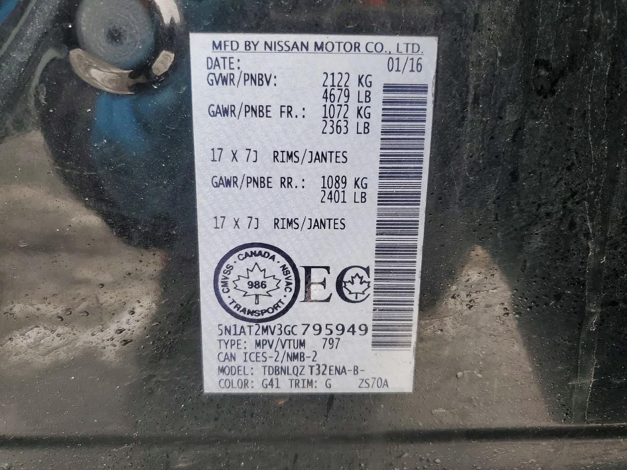 2016 Nissan Rogue S - zdjęcie 13