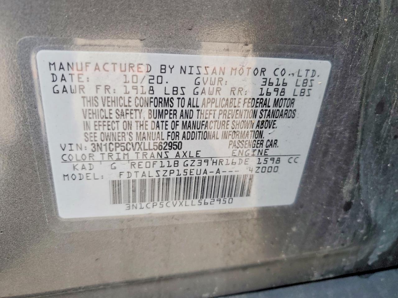 2020 Nissan Kicks Sv - zdjęcie 13