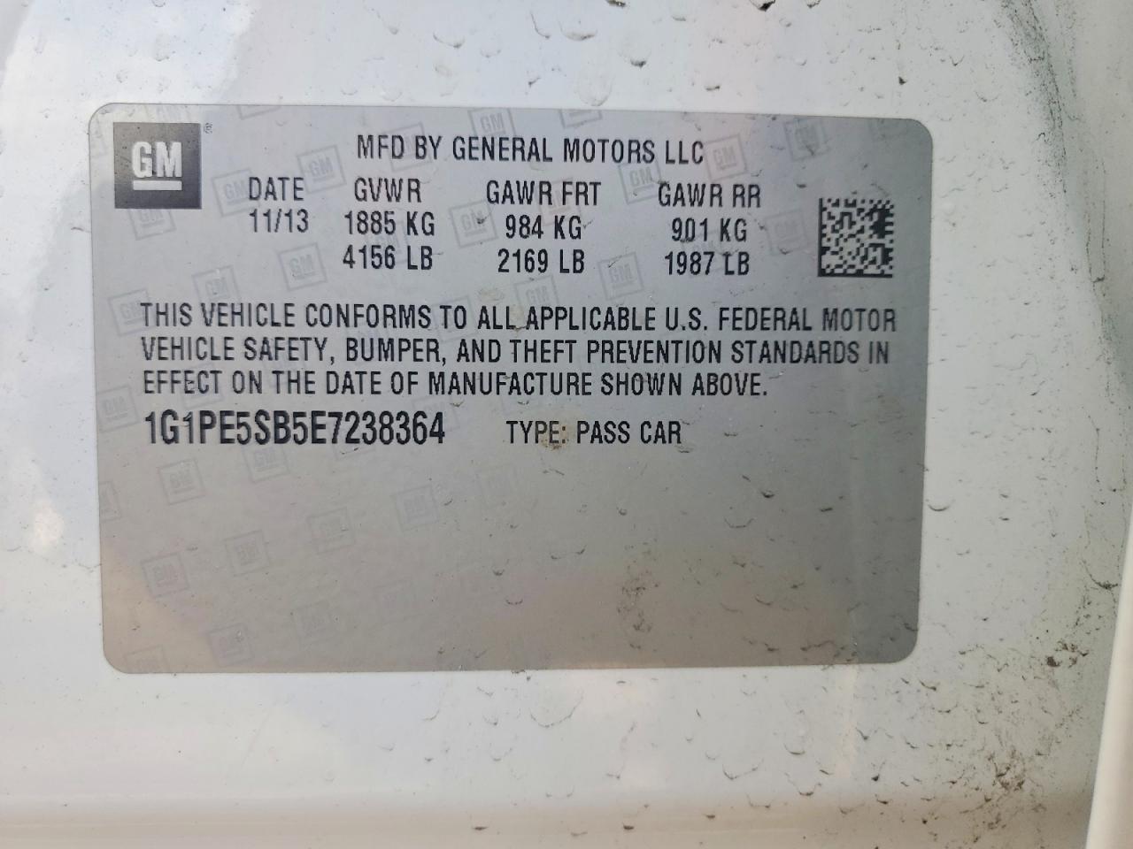 2014 Chevrolet Cruze Lt - zdjęcie 12