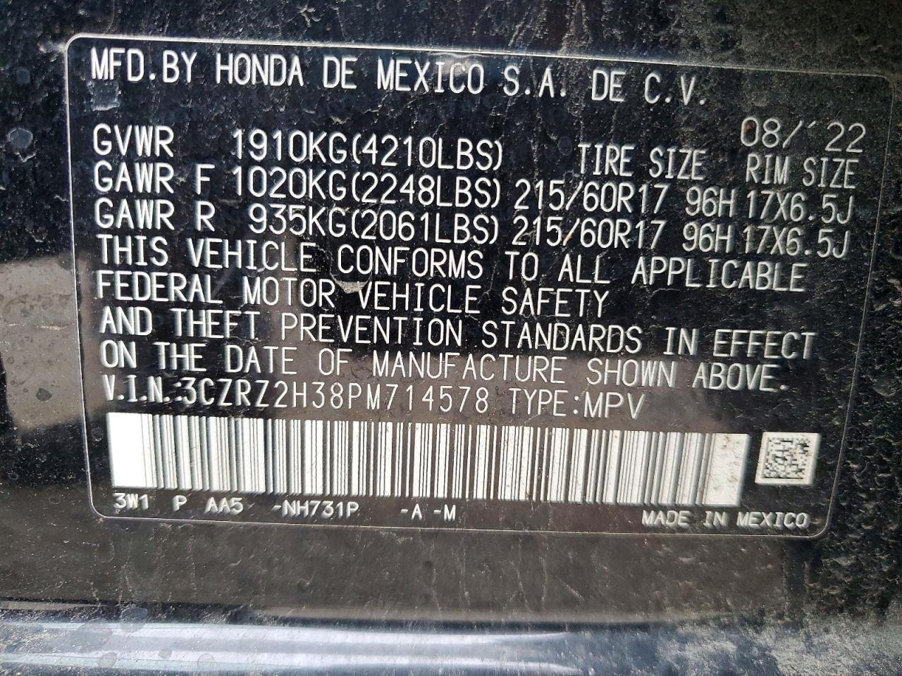 2023 Honda Hr-V Lx - zdjęcie 13