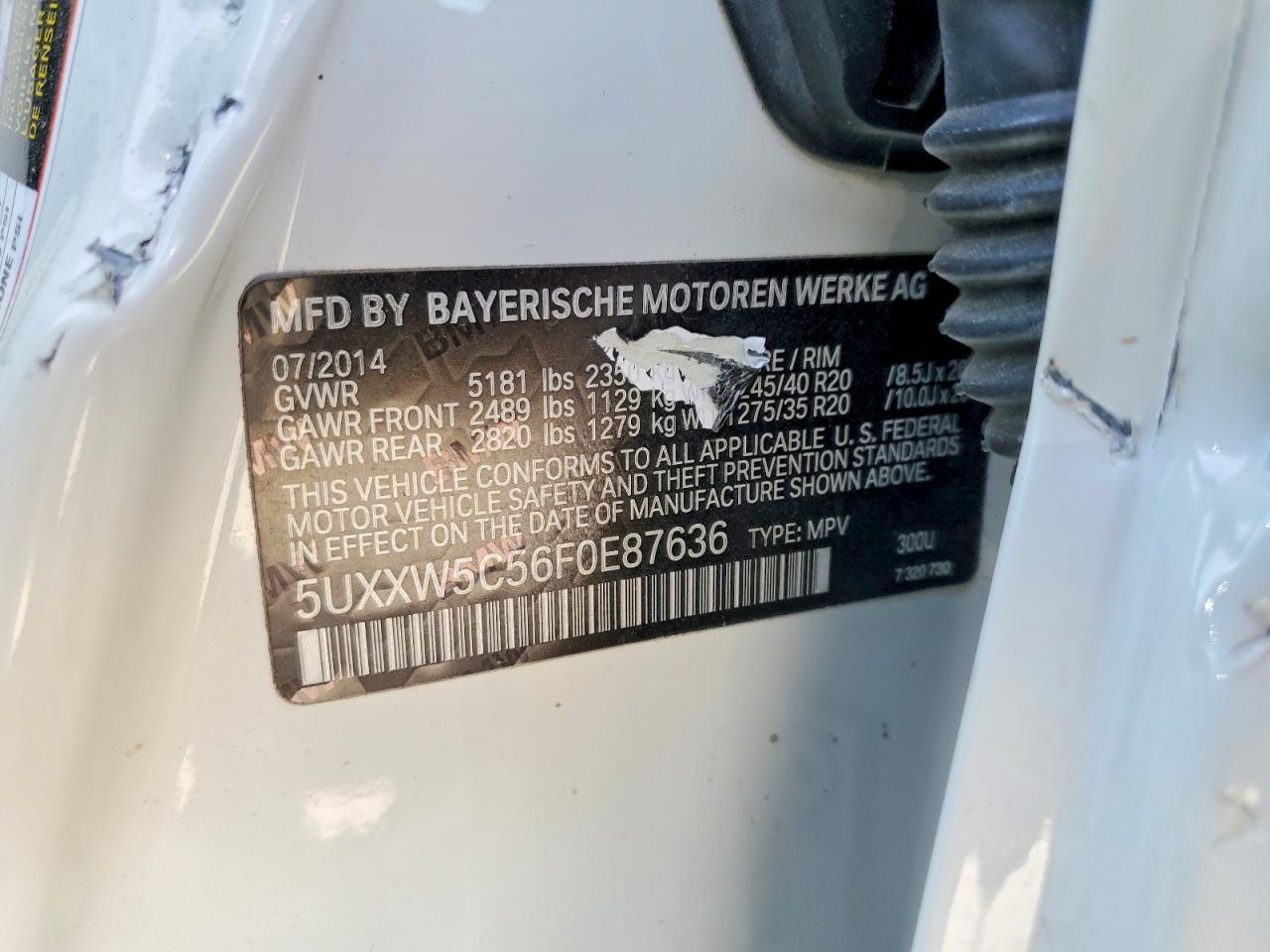 2015 BMW X4 xDrive35I - zdjęcie 12