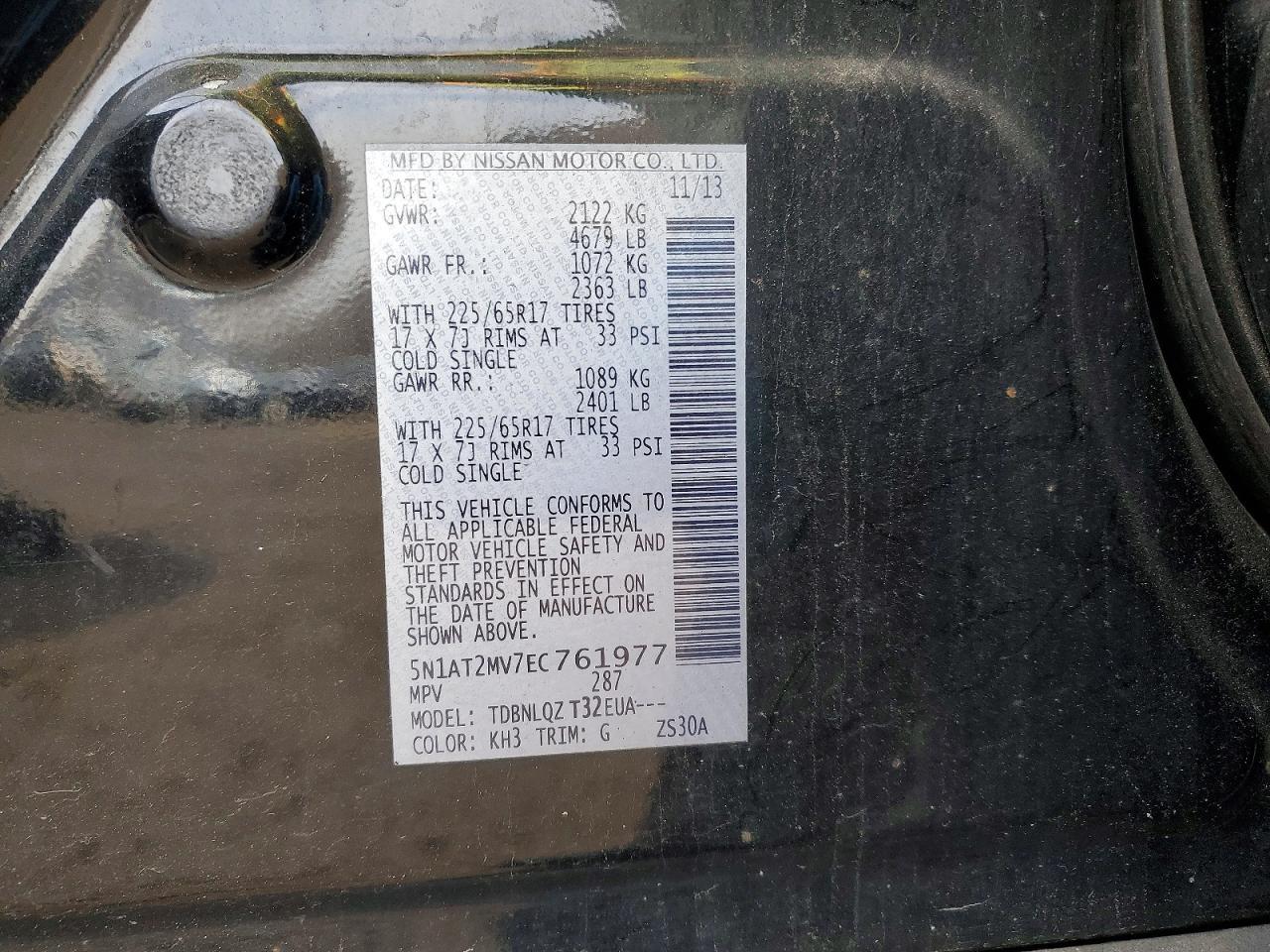 2014 Nissan Rogue Sv - zdjęcie 13