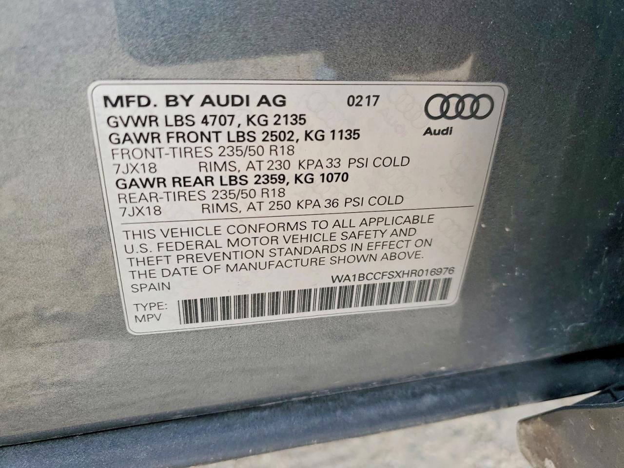 2017 Audi Q3 Premium - zdjęcie 13