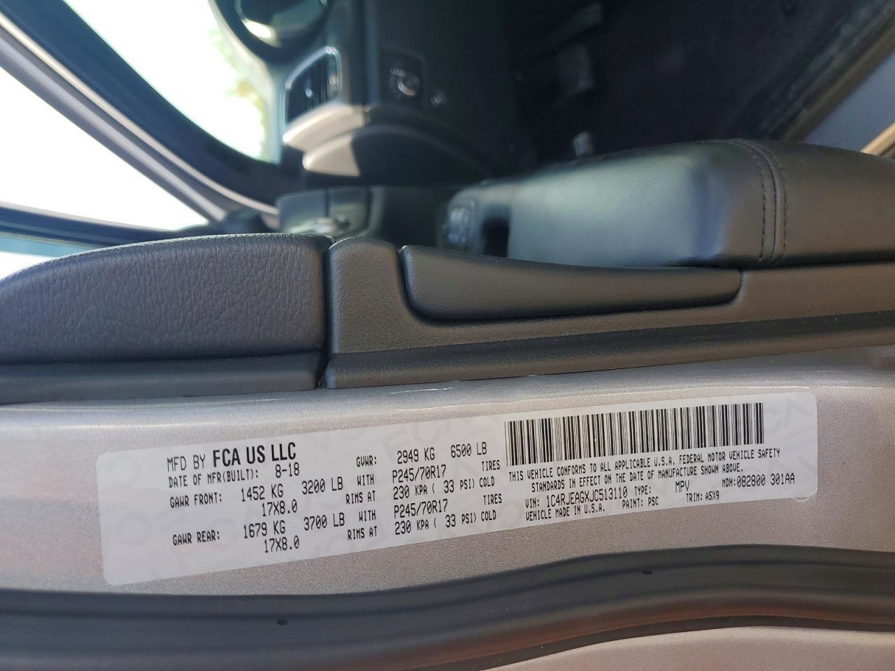 2018 Jeep Grand Cherokee Laredo - zdjęcie 13