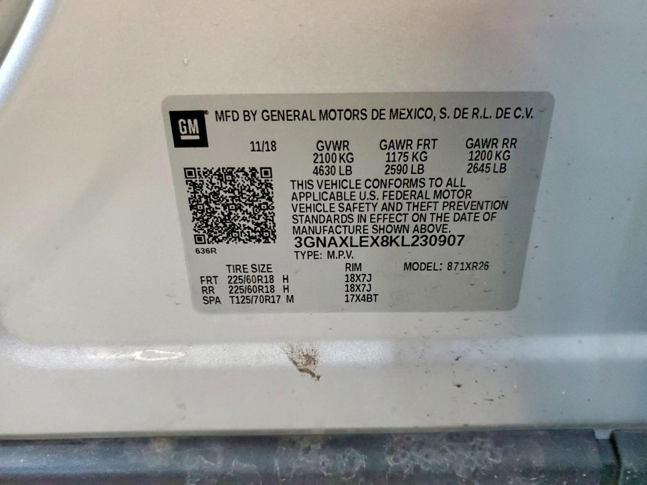 2019 Chevrolet Equinox Lt - zdjęcie 13