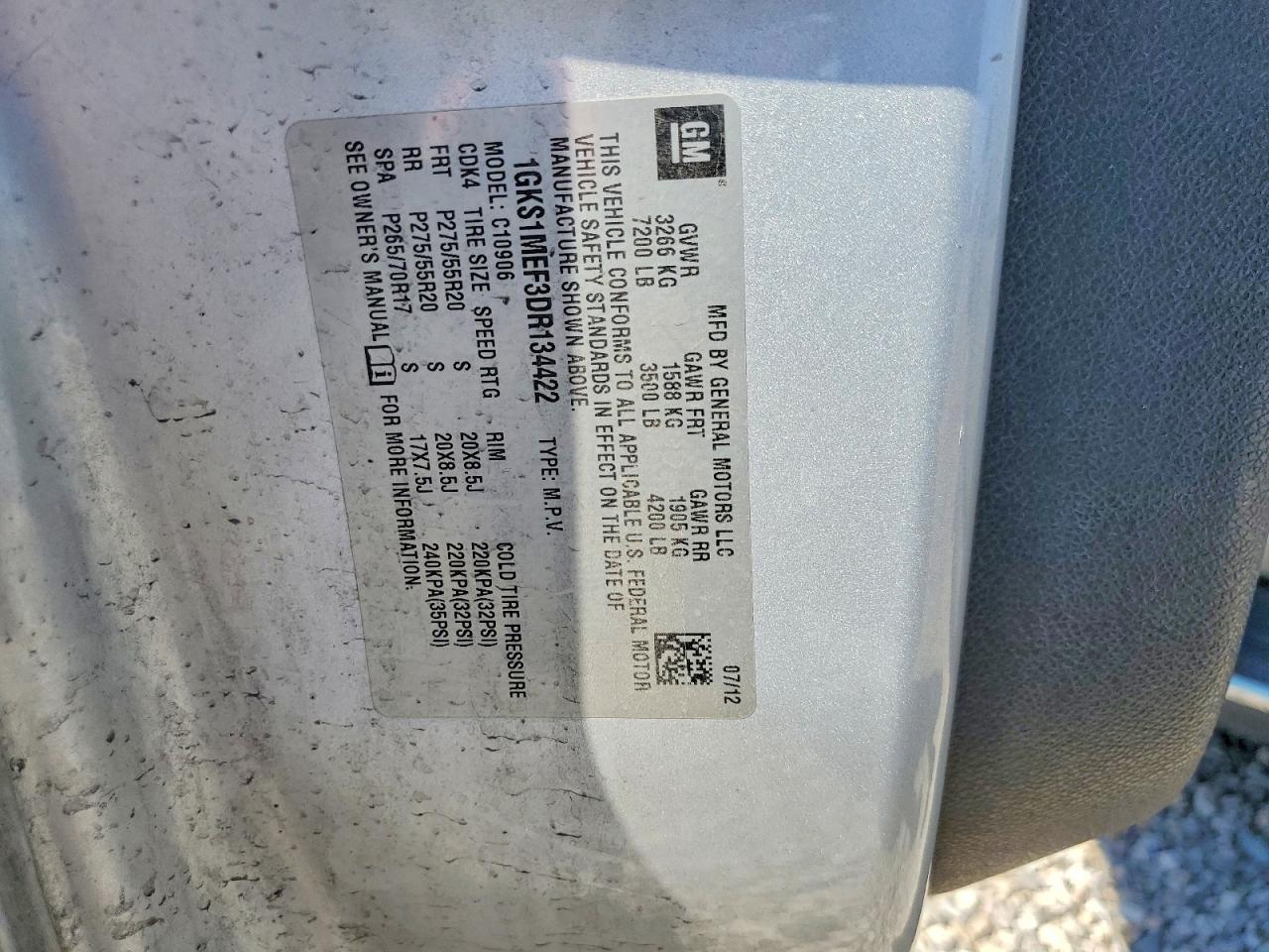 2013 GMC Yukon Xl Denali - zdjęcie 13