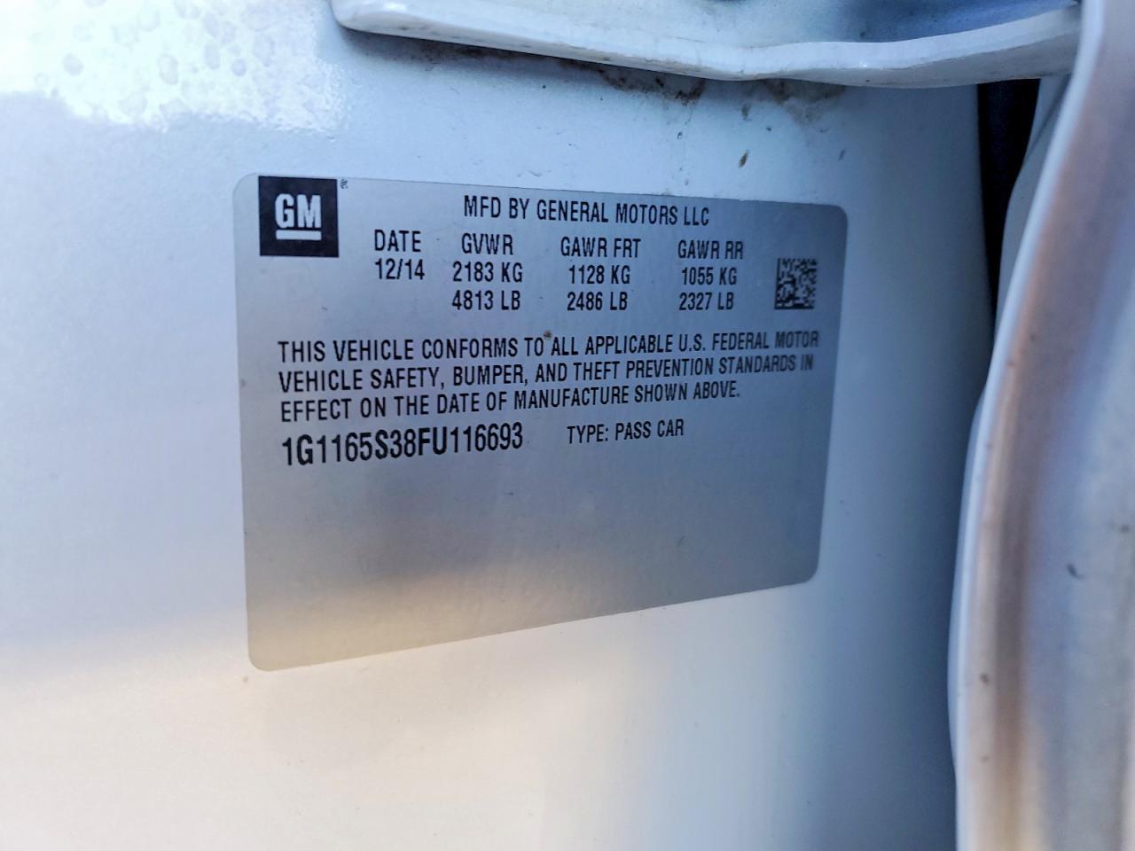 2015 Chevrolet Impala Ltz - zdjęcie 12