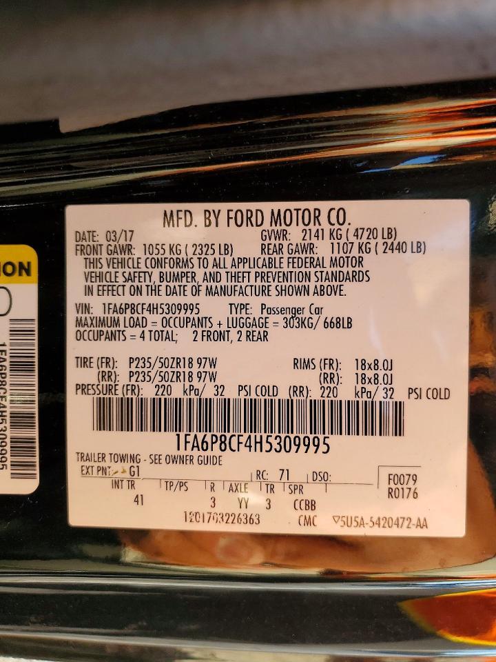 2017 Ford Mustang Gt - zdjęcie 12