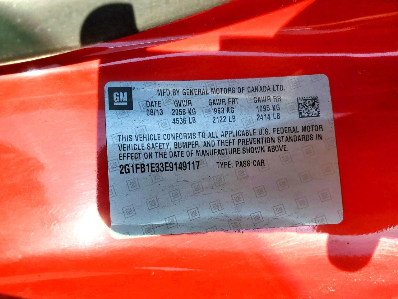 2014 Chevrolet Camaro Lt - zdjęcie 12