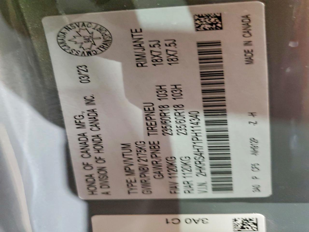 2023 Honda Cr-V Exl - zdjęcie 12