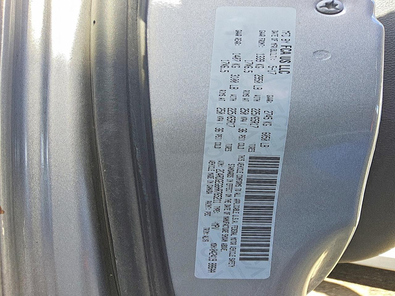 2017 Dodge Grand Caravan Gt - zdjęcie 13