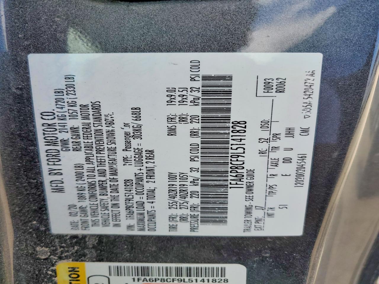 2020 Ford Mustang Gt - zdjęcie 12