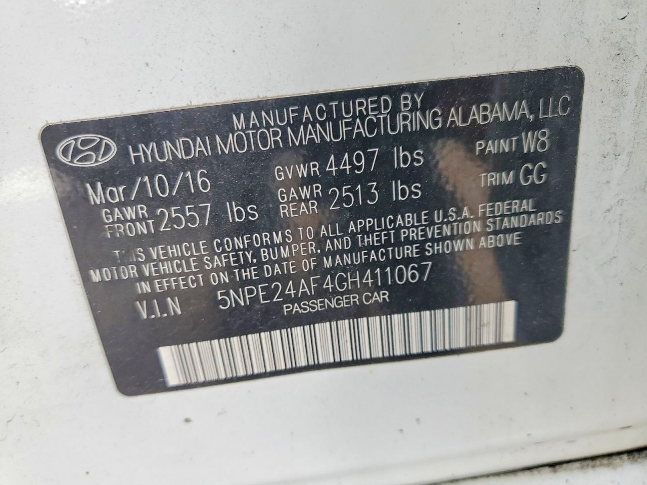 2016 Hyundai Sonata Base - zdjęcie 13