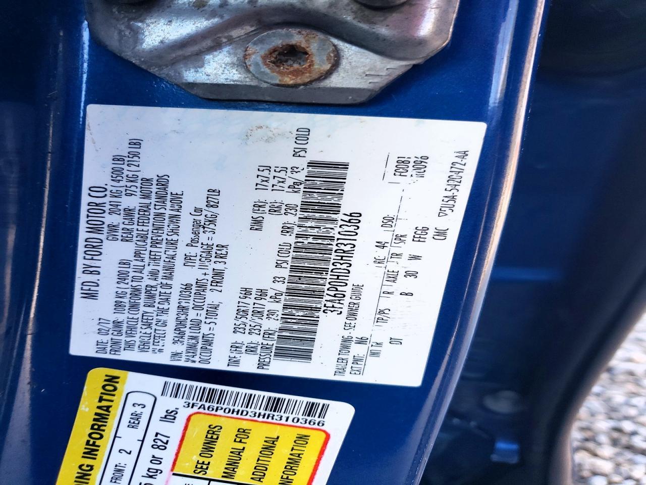 2017 Ford Fusion Se - zdjęcie 12