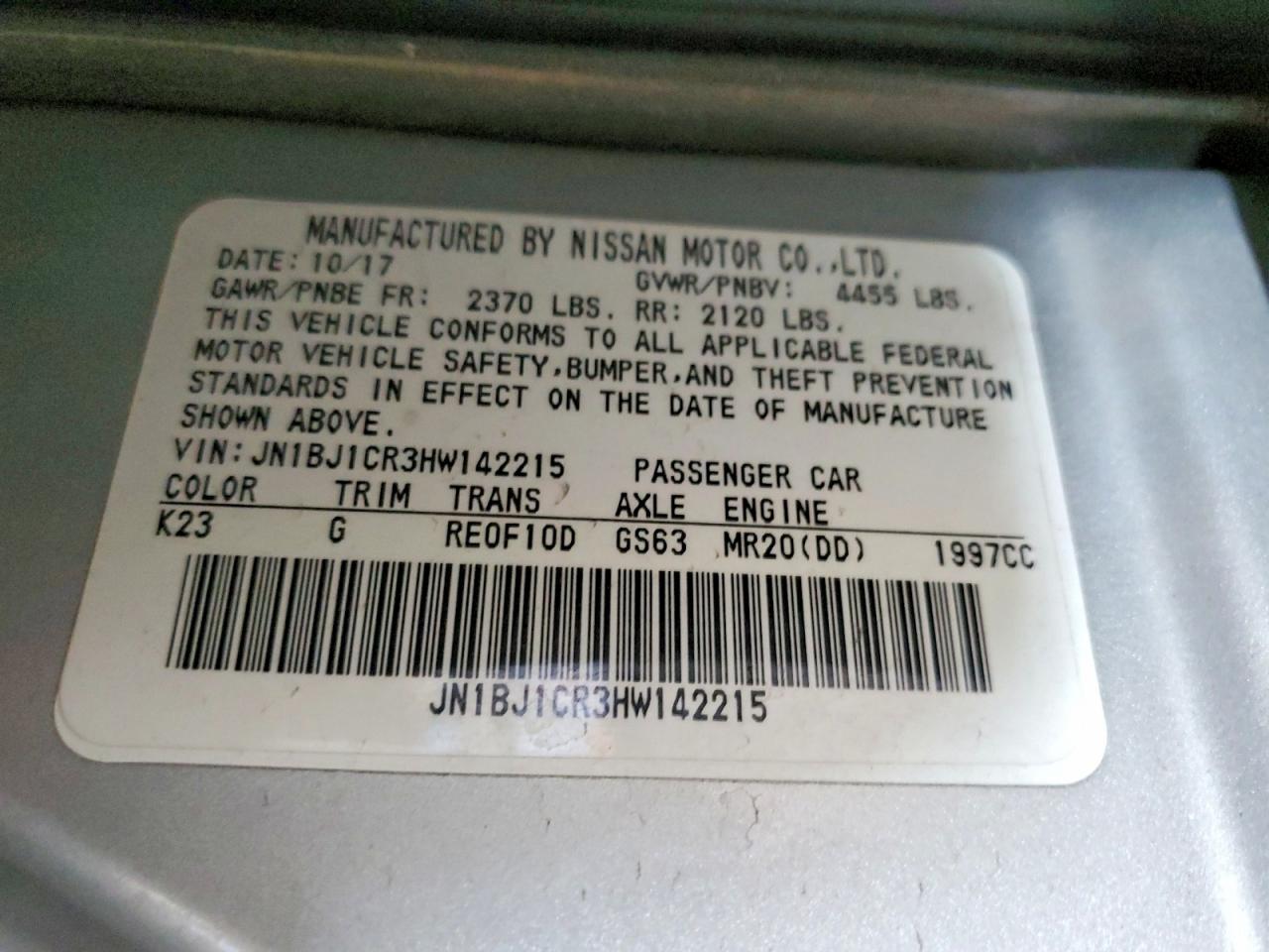 2017 Nissan Rogue Sport Sv - zdjęcie 12