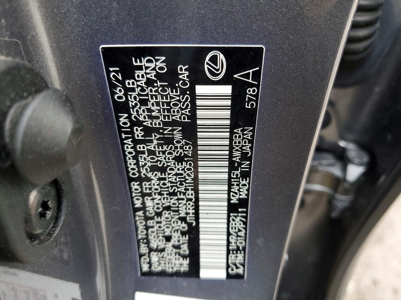 2021 Lexus Ux 250H F Sport - zdjęcie 12