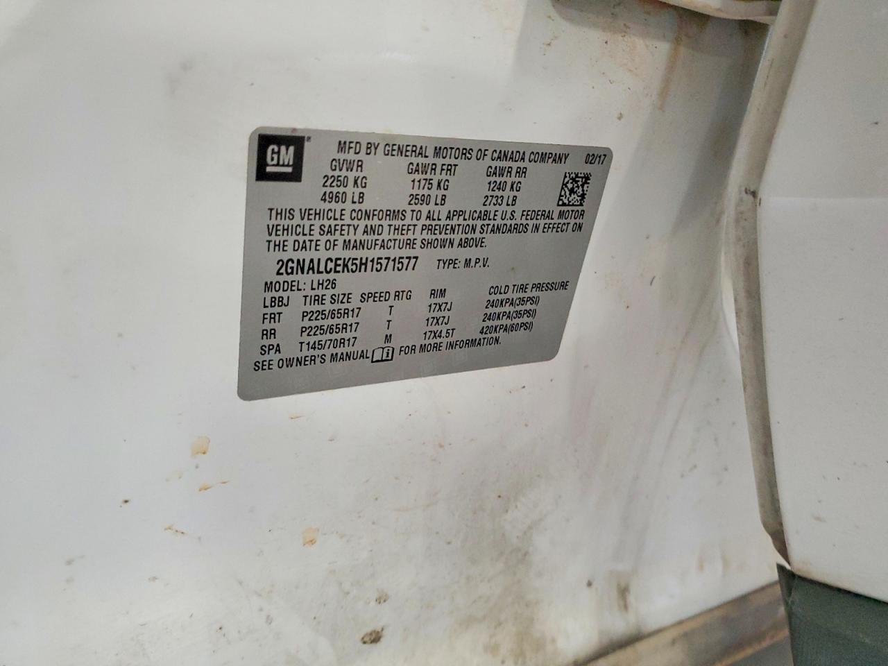 2017 Chevrolet Equinox Lt - zdjęcie 13