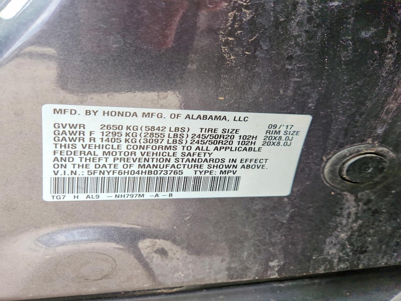 2017 Honda Pilot Elite - zdjęcie 13