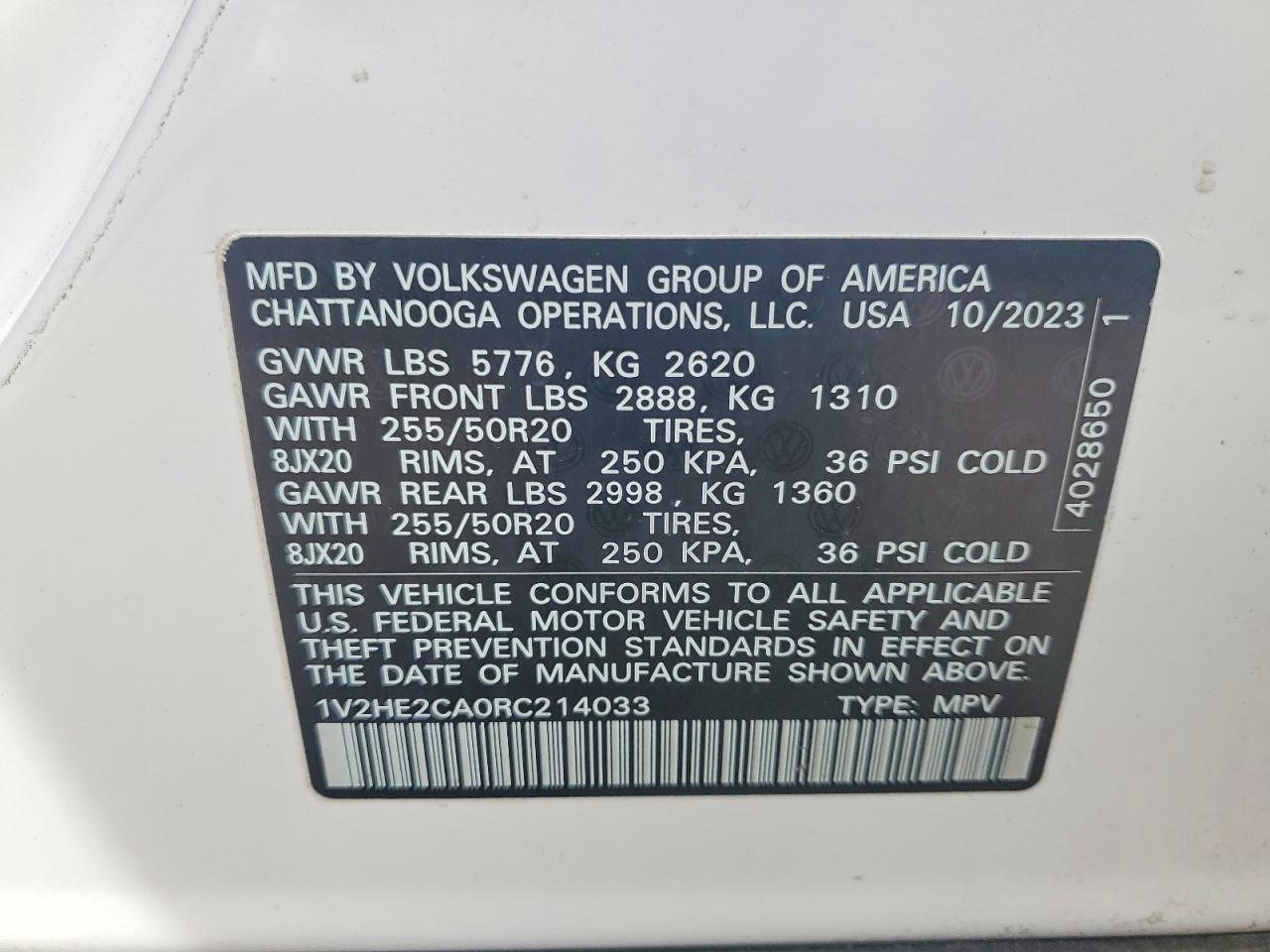 2024 Volkswagen Atlas Cross Sport Se - zdjęcie 13