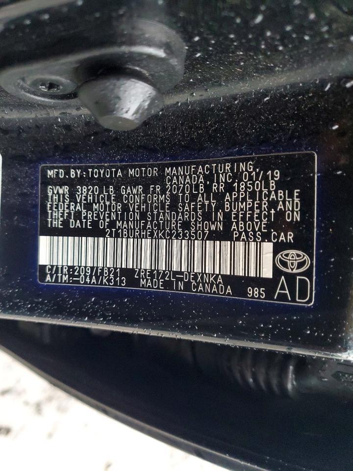 2019 Toyota Corolla Le - zdjęcie 12
