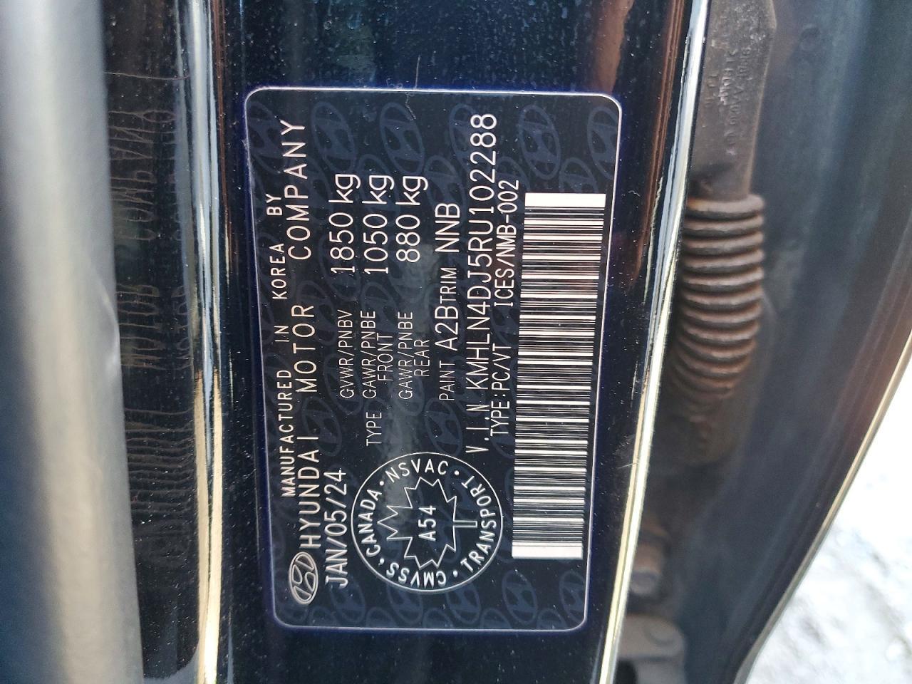 2024 Hyundai Elantra Hybrid Limited - zdjęcie 13