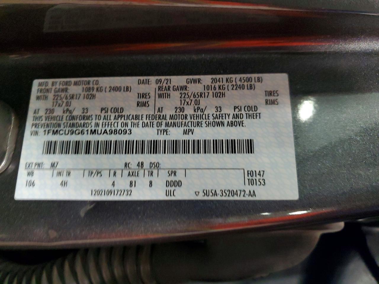 2021 Ford Escape Se - zdjęcie 14