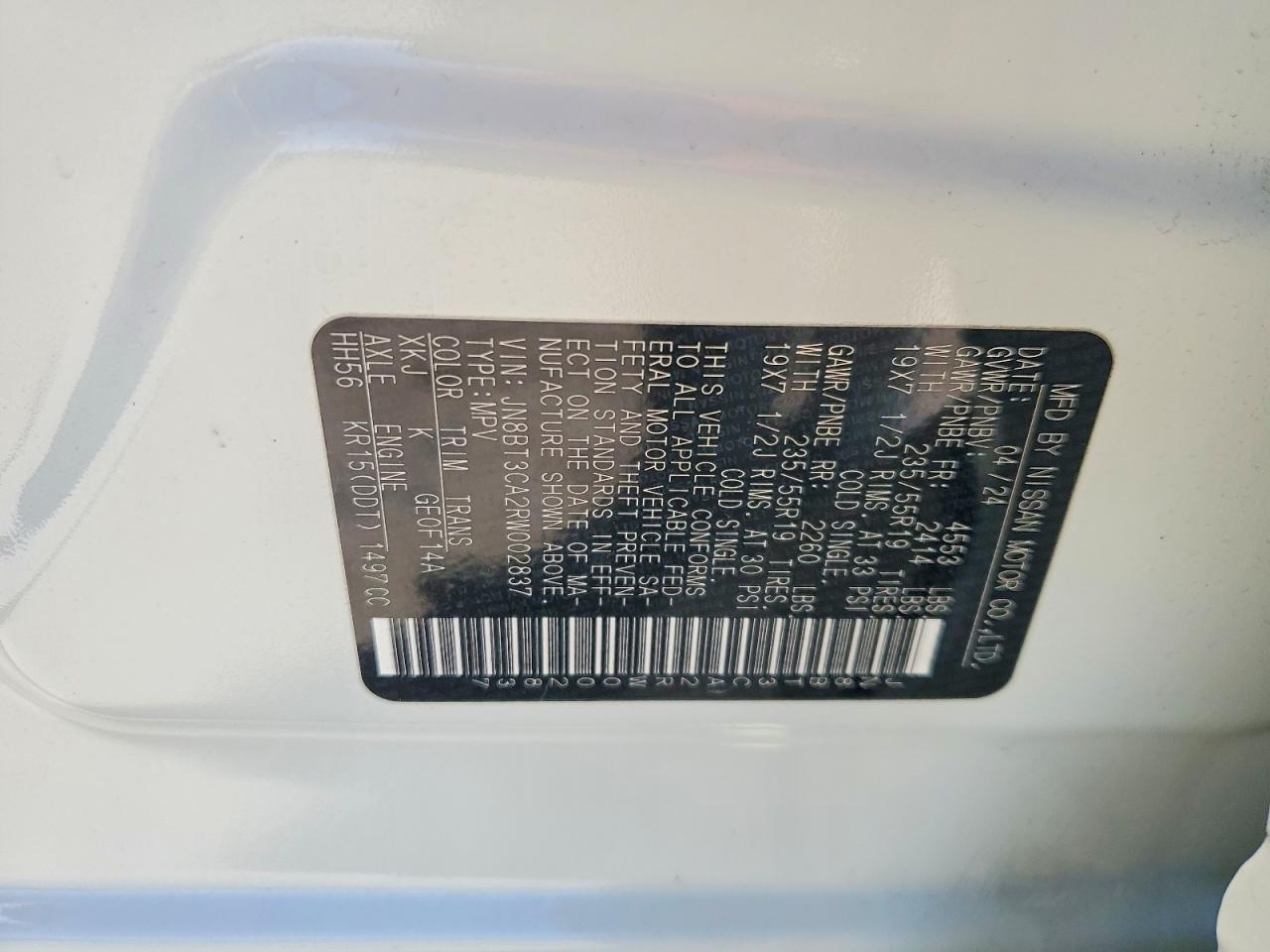 2024 Nissan Rogue Sl - zdjęcie 13