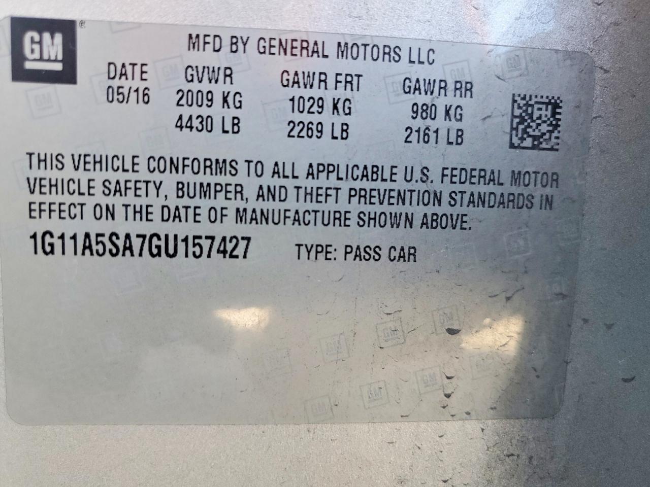 2016 Chevrolet Malibu Limited Ls - zdjęcie 12