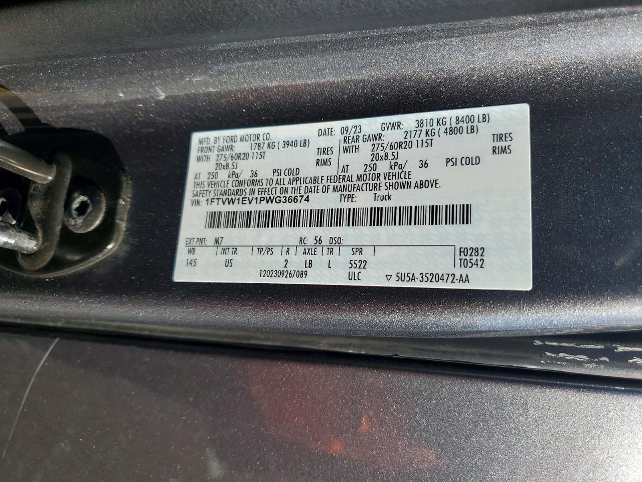 2023 Ford F150 Lightning Pro - zdjęcie 12