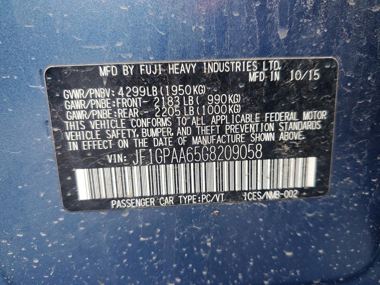 2016 Subaru Impreza - zdjęcie 14