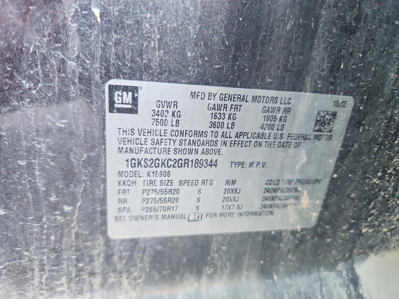 2016 GMC Yukon Xl K1500 Slt - zdjęcie 13