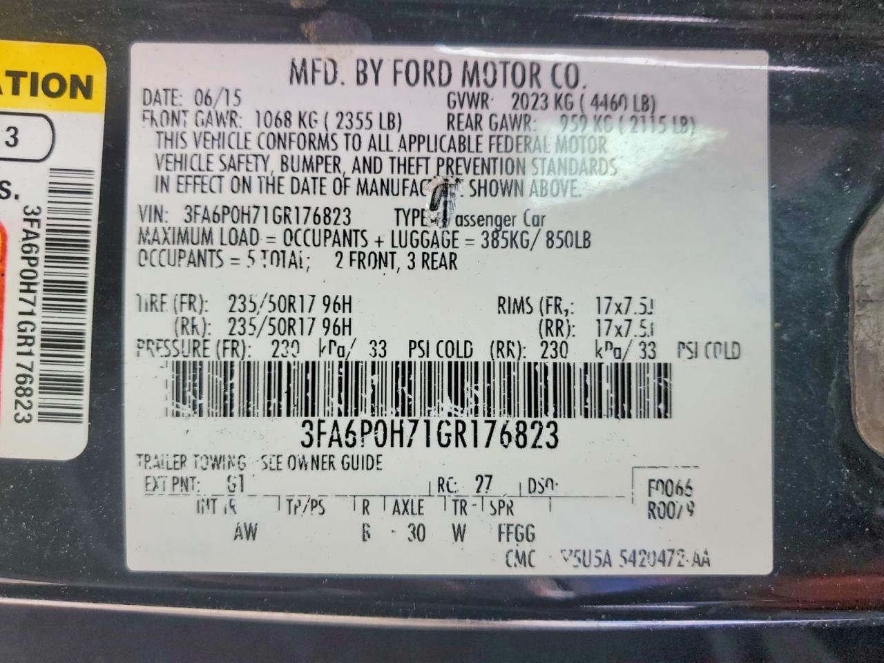 2016 Ford Fusion Se - zdjęcie 12