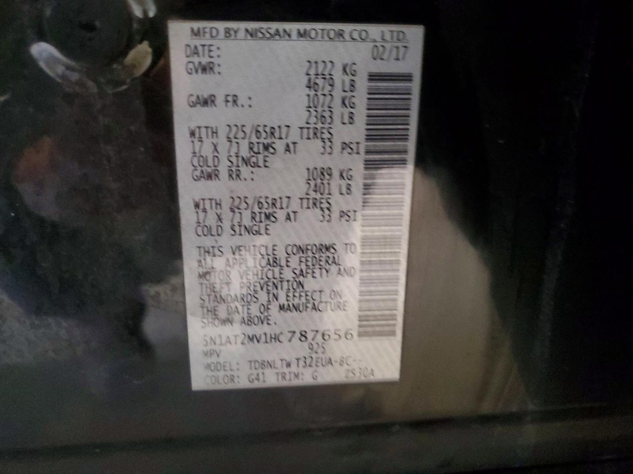 2017 Nissan Rogue Sv - zdjęcie 13