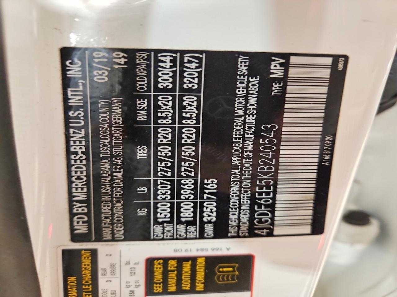 2019 Mercedes-Benz Gls 450 4Matic - zdjęcie 13