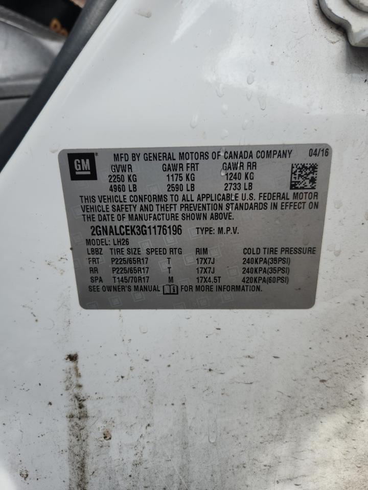 2016 Chevrolet Equinox Lt - zdjęcie 13