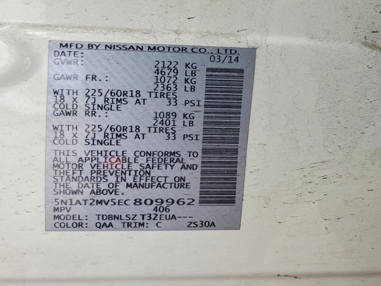 2014 Nissan Rogue Sl - zdjęcie 13