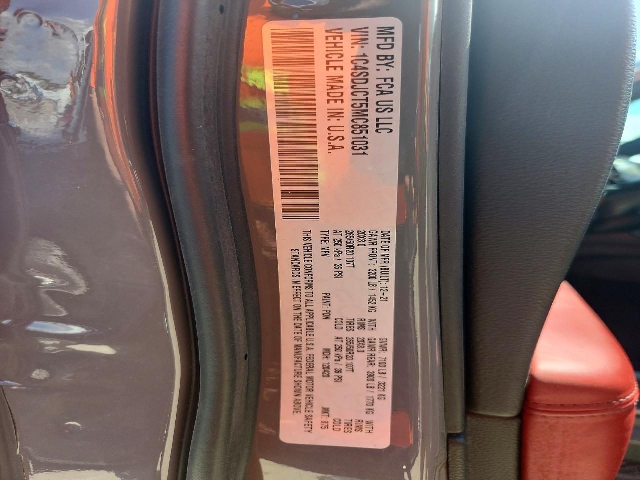 2021 Dodge Durango R - zdjęcie 13