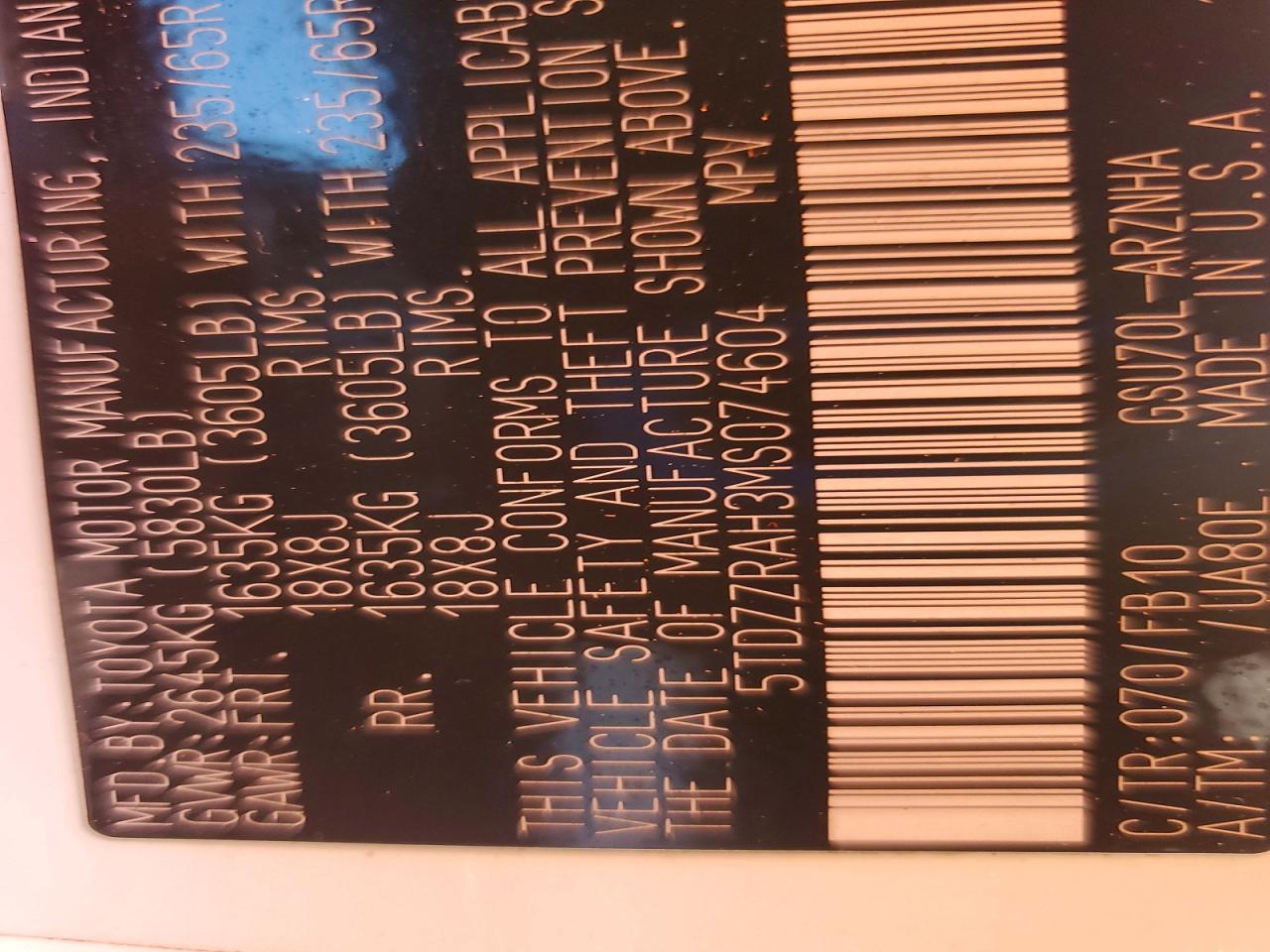 2021 Toyota Highlander Le - zdjęcie 14