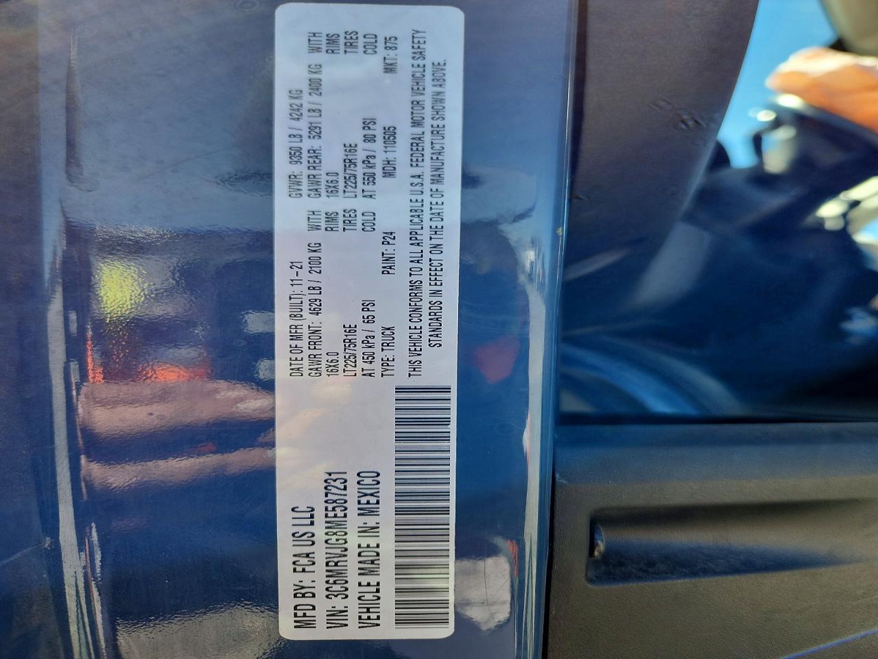 2021 Ram Promaster 3500 3500 High - zdjęcie 13