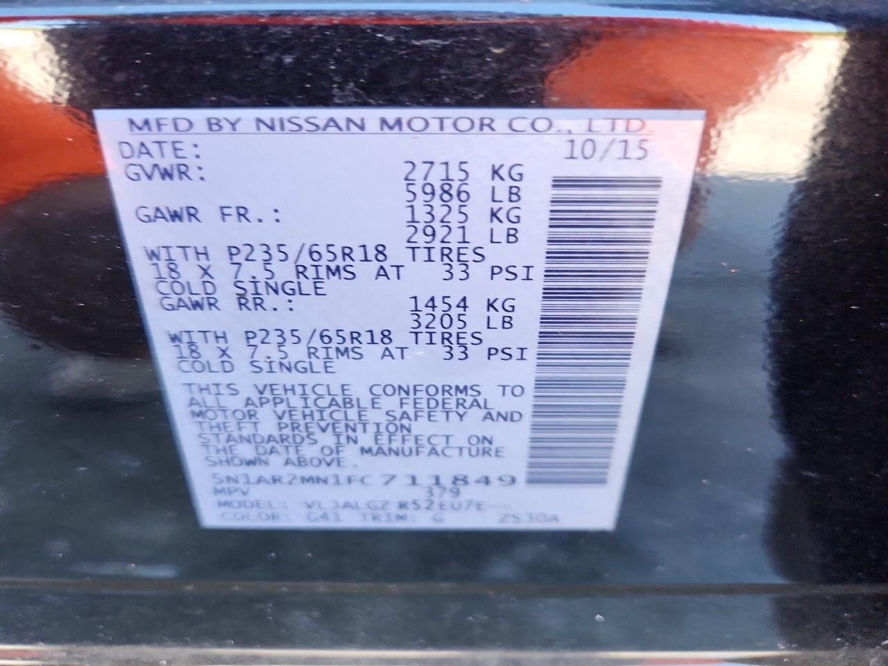 2015 Nissan Pathfinder Sl - zdjęcie 14