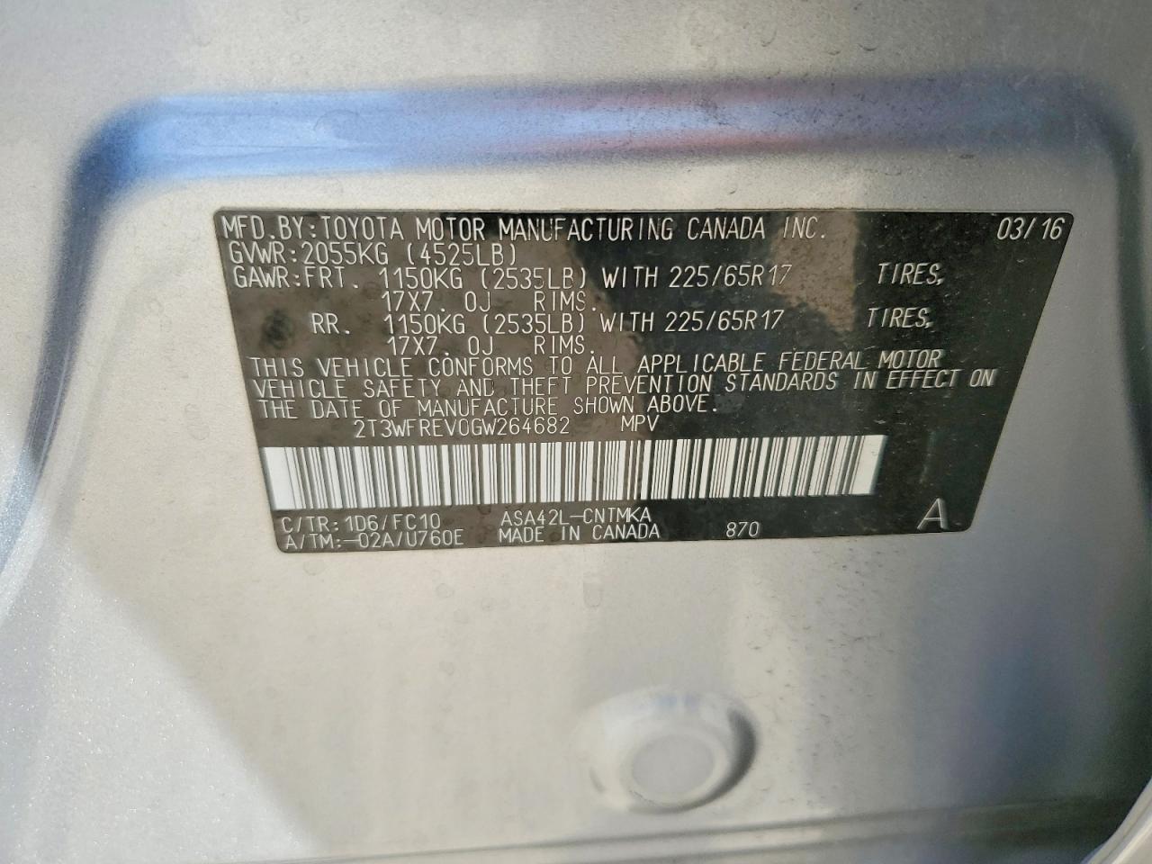 2016 Toyota Rav4 Xle - zdjęcie 13