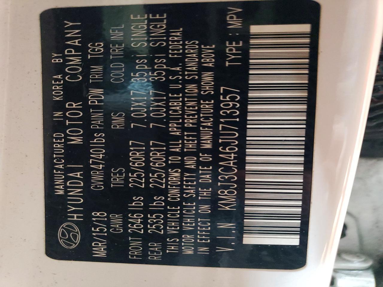 2018 Hyundai Tucson Sel - zdjęcie 13