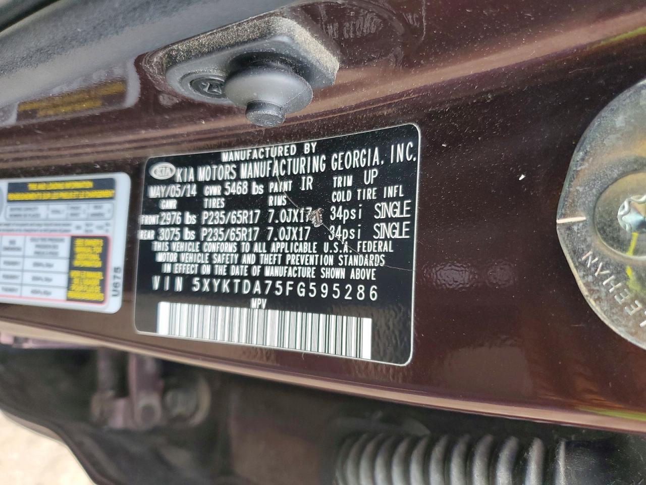 2015 Kia Sorento Lx - zdjęcie 13