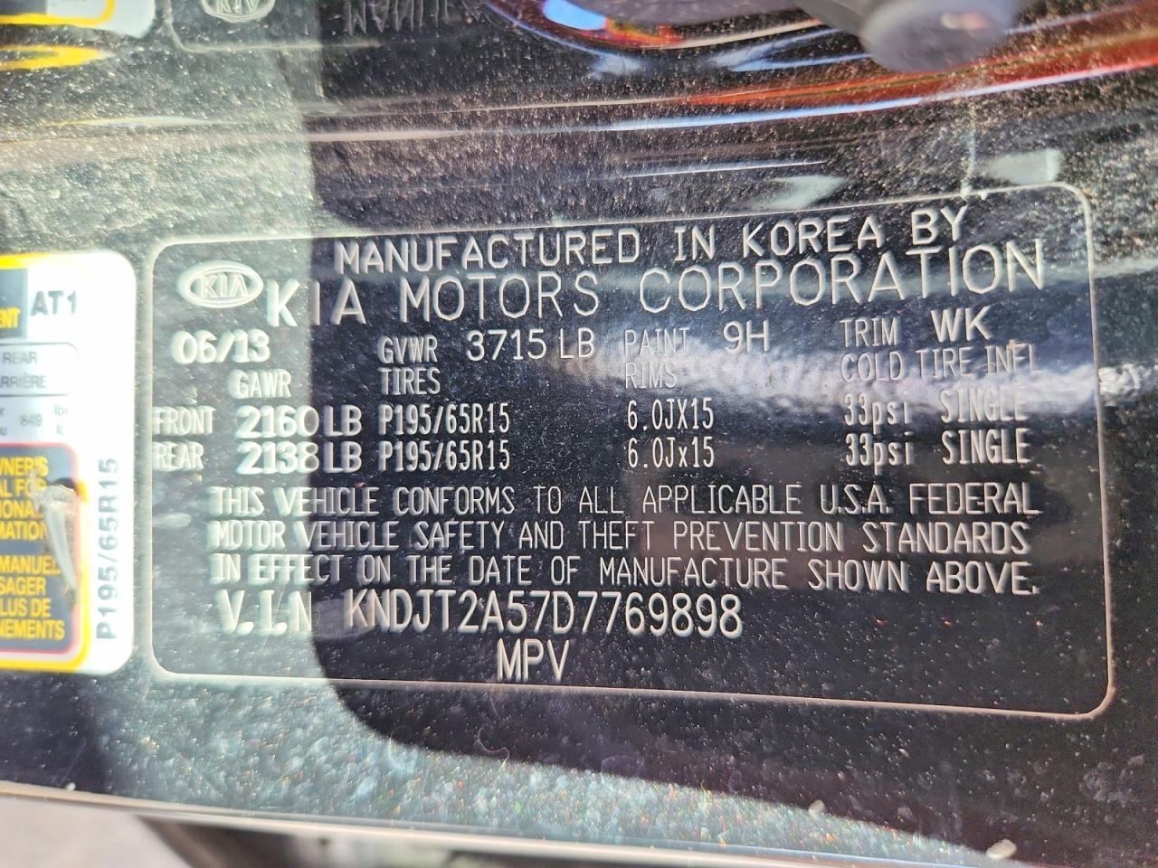 2013 Kia Soul Base - zdjęcie 13